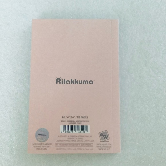 San-X Rilakkuma 12M weekly calendar - Picture 3 of 4